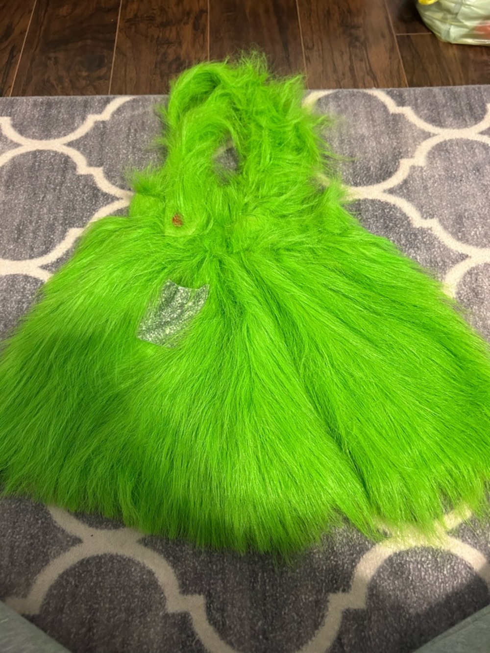 Bright Green Faux Fur Kids Shoulder Bag